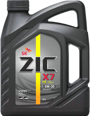 Моторное масло ZIC X7 FE 0W30 / 162616 (4л)