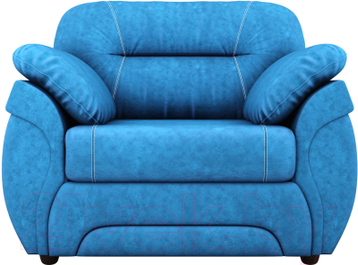 Кресло мягкое Лига Диванов Бруклин 149 / 60763 (велюр, голубой)