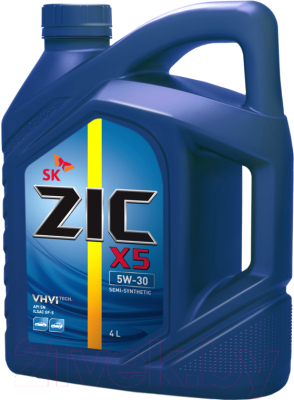 Моторное масло ZIC X5 5W30 / 162621 (4л)