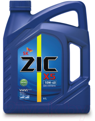 Моторное масло ZIC X5 Diesel 10W40 / 172660 (6л)
