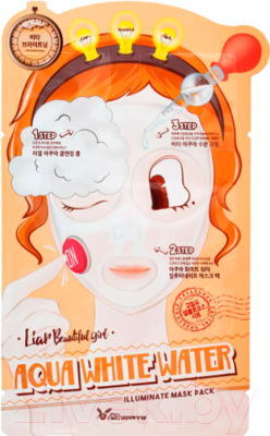 Маска для лица тканевая Elizavecca Aqua White Water Illuminate Mask Pack (25г)