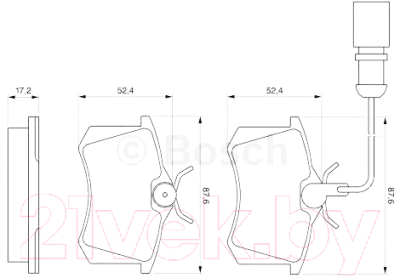 

Тормозные колодки Bosch, 0986424559