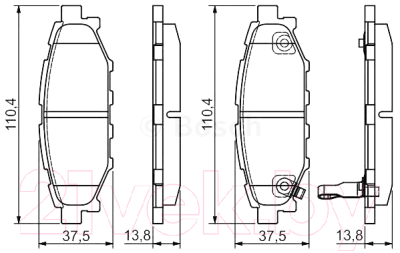 

Тормозные колодки Bosch, 0986495119