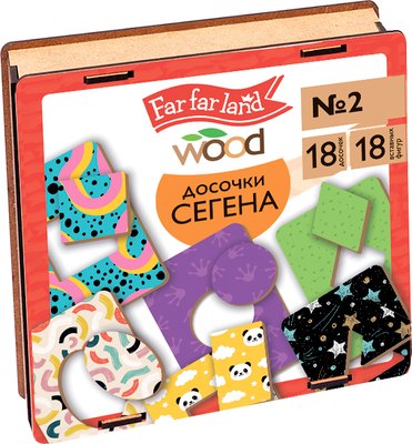 

Развивающая игра, Лото Досочки Сегена № 2 Far Far Land Wood / 04836