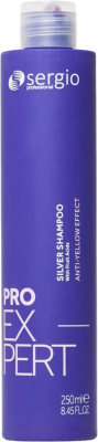 Оттеночный шампунь для волос Sergio Professional Pro Expert Silver С антижелтым эффектом (250мл)