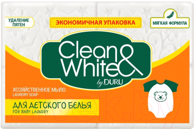 Мыло хозяйственное Duru Clean&White Детское (4x120г)