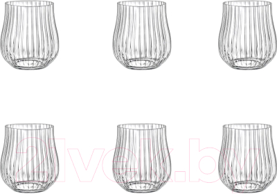 Набор стаканов Crystalex Tulipa Optic CR350201TO-OKD (6шт)