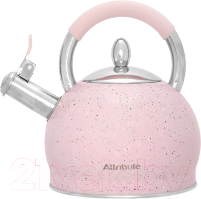 Чайник со свистком Attribute Natura ASN007-P (розовый)