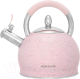 Чайник со свистком Attribute Natura ASN007-P (розовый) - 