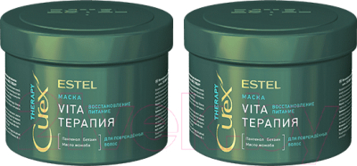 Маска для волос Estel Professional Curex Therapy Vita-терапия для поврежденных волос (2x500мл)