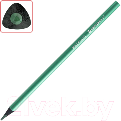 Набор цветных карандашей Brauberg Metallic / 181853 (12цв)