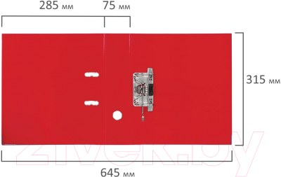 Папка-регистратор Brauberg Extra / 228572 (красный)