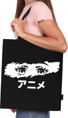 Сумка-шоппер Brauberg Anime eyes / 271897 (черный)