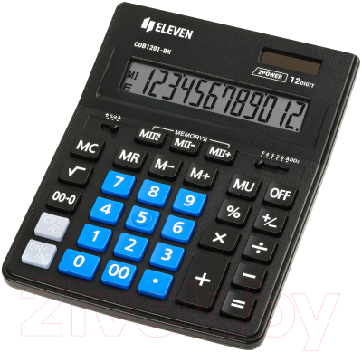 Калькулятор Eleven Business Line / CDB1201-BK/BL (черный/синий)