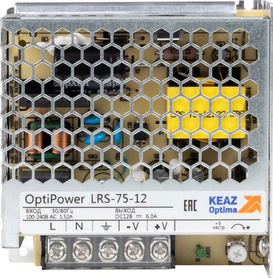 

Блок питания для светодиодной ленты, OptiPower LRS 75-12 6A / 328876