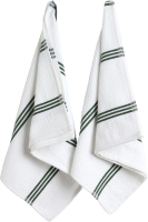 Набор полотенец Этель Green Stripe / 10421008 (зеленый) - 