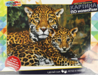 Картина по номерам MultiArt Леопарды / CANV30X40-MULTI46 - 
