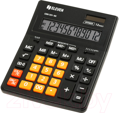 Калькулятор Eleven Business Line / CDB1201-BK/OR (черный/оранжевый)