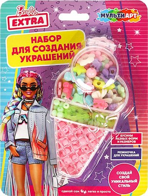 

Набор для создания украшений, Мороженое barbie extra / BEADSET-BEXICECREAM