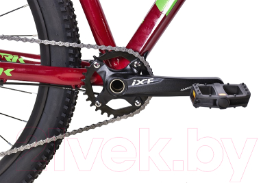 Велосипед STARK Armer 29.6 HD 2024 (22, бордовый/зеленый)