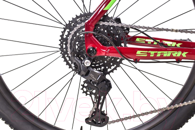 Велосипед STARK Armer 29.6 HD 2024 (18, бордовый/зеленый)