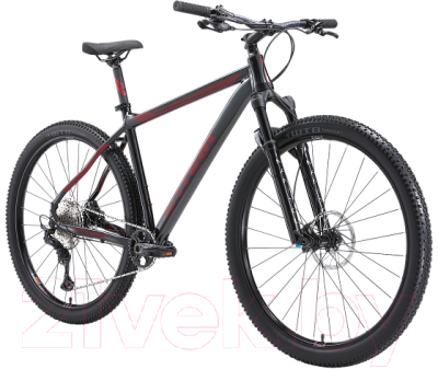 Велосипед STARK Krafter 29.9 HD 2024 (22, черный/красный)