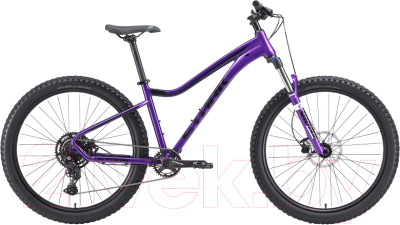 Велосипед STARK Tactic 27.4+ HD 2024 (16, сиреневый/черный)