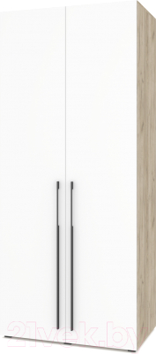 Шкаф Modern Стоун С21 (серый дуб/белый)
