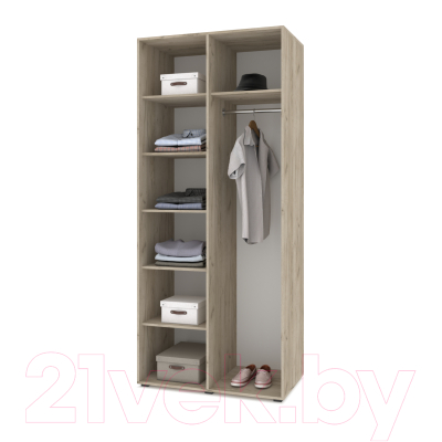 Шкаф Modern Стоун С22 (серый дуб/белый)