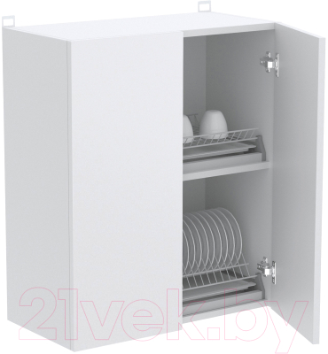 Шкаф навесной для кухни Артём-Мебель Мэри 600мм СН-114.199 (белый)