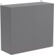 Шкаф навесной для кухни Артём-Мебель Мэри 800мм СН-114.205 (серый графит) - 