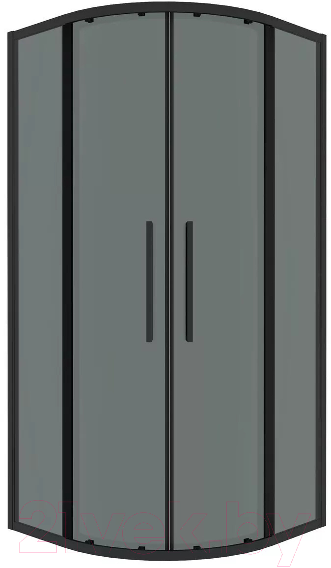 Душевой уголок Grossman Cosmo 90x90x195 / 301.K33.02.9090.21.10 (черный матовый/тонированное стекло)
