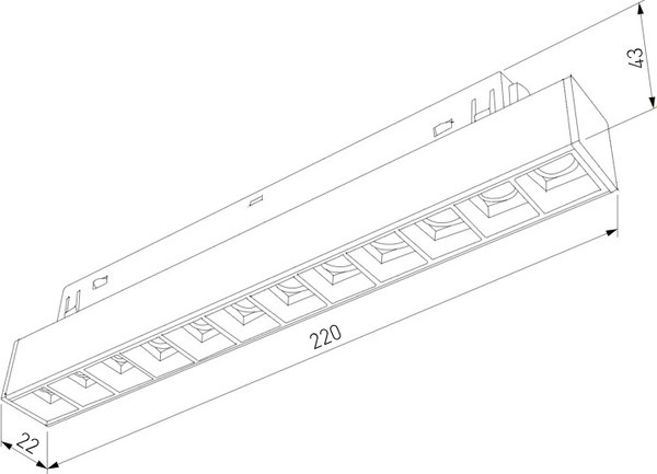 Трековый светильник Elektrostandard Slim Magnetic Artas 12W 4000K 85103/01 (черный/золото)