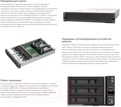 Сервер Lenovo ThinkSystem SR650 V2 (7Z73T3N300)