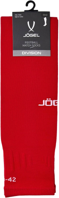 Гетры футбольные Jogel Match Footless Socks (Р-р 39-42, красный)