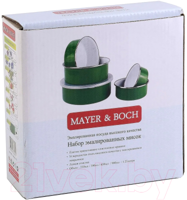 Набор мисок Mayer&Boch 30545 (зеленый)