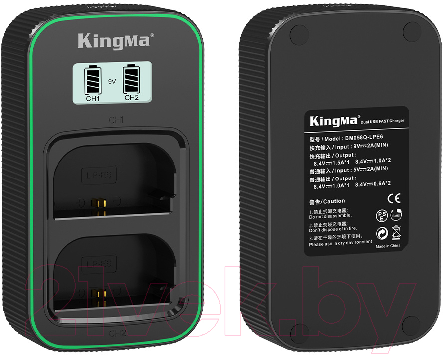 Зарядное устройство для аккумулятора для камеры Kingma BM058Q-LPE6