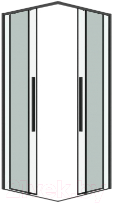 Душевой уголок Grossman Galaxy 90x90x195 / 300.K33.01.9090.42.00 (графит сатин/прозрачное стекло)
