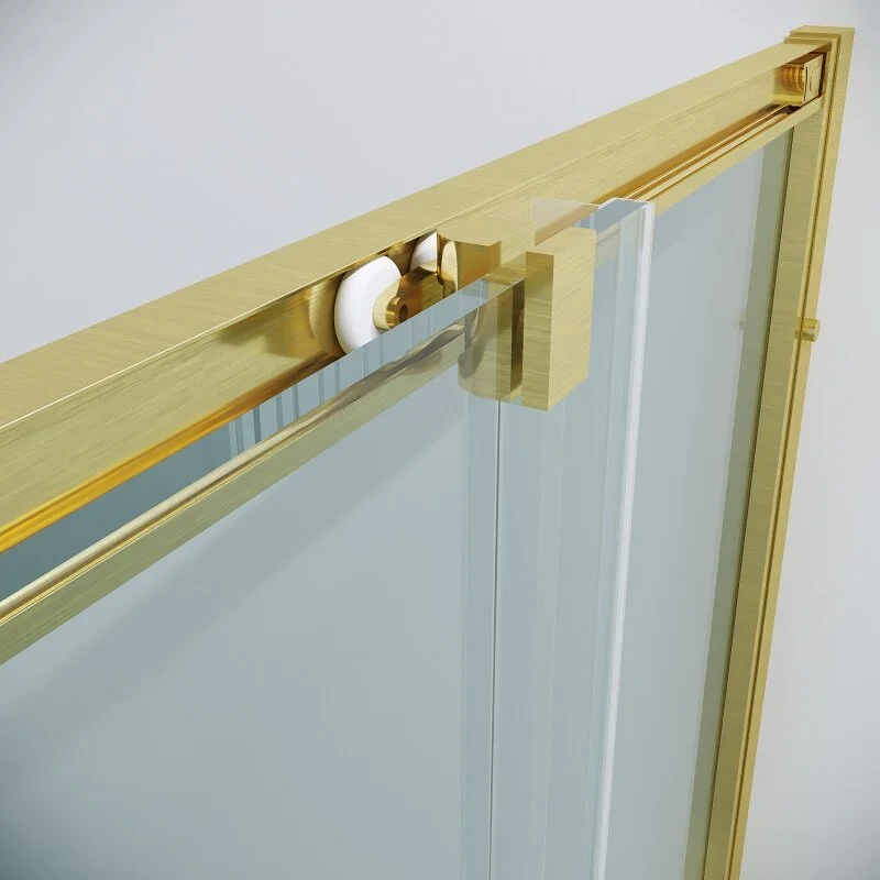 Душевой уголок Grossman Cosmo 100x100x195 / 300.K33.02.1010.32.00 (золото сатин/прозрачное стекло) — фото 5