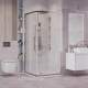 Миниатюра изображения товара Душевой уголок Grossman Cosmo 100x100x195 / 300.K33.02.1010.10.00 (хром/прозрачное стекло)