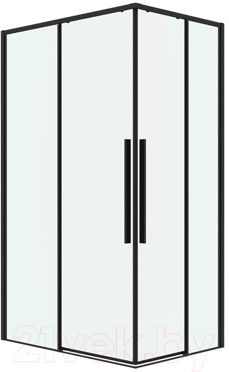 Душевой уголок Grossman Galaxy 90x90x195 / 300.K33.01.9090.21.00 (черный матовый/прозрачное стекло)