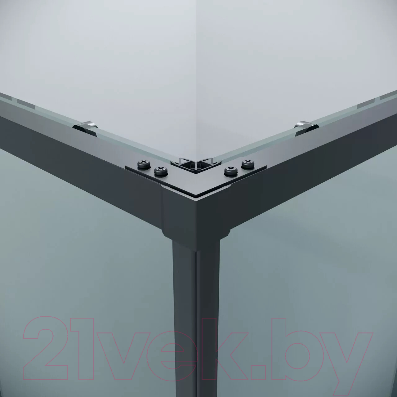 Душевой уголок Grossman Galaxy 90x90x195 / 300.K33.01.9090.21.00 (черный матовый/прозрачное стекло) — фото 4