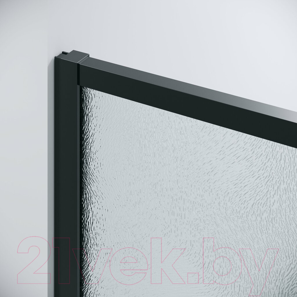 Душевая дверь Grossman Galaxy 140x195 / 100.K33.01.140.21.02 (черный матовый/шиншилла стекло) — фото 5