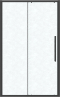 Душевая дверь Grossman Cosmo 120x195 / 100.K33.02.120.21.02 (черный матовый/шиншилла стекло) - 