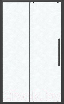 Душевая дверь Grossman Cosmo 120x195 / 100.K33.02.120.21.02 (черный матовый/шиншилла стекло)