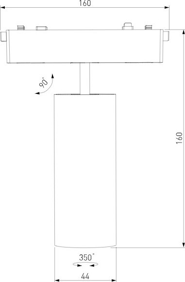 Трековый светильник Elektrostandard Flat Magnetic Arcos 9W 4000K 85095/01 (черный)
