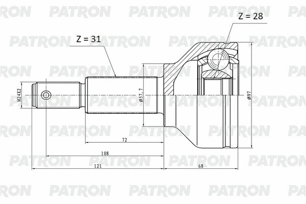 ШРУС Patron PCV2179