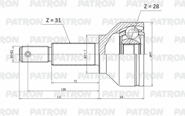 ШРУС Patron PCV2179