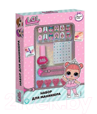 Лак для ногтей детский Милая Леди Набор для маникюра / 110499-LOL-ML 