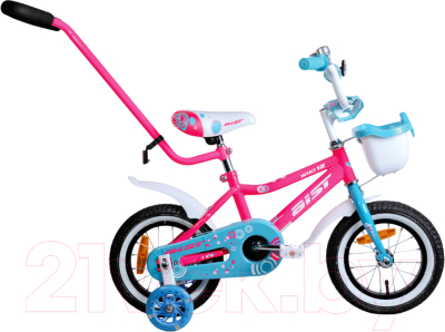 Детский велосипед AIST Wiki 12 2024 (12, розовый)